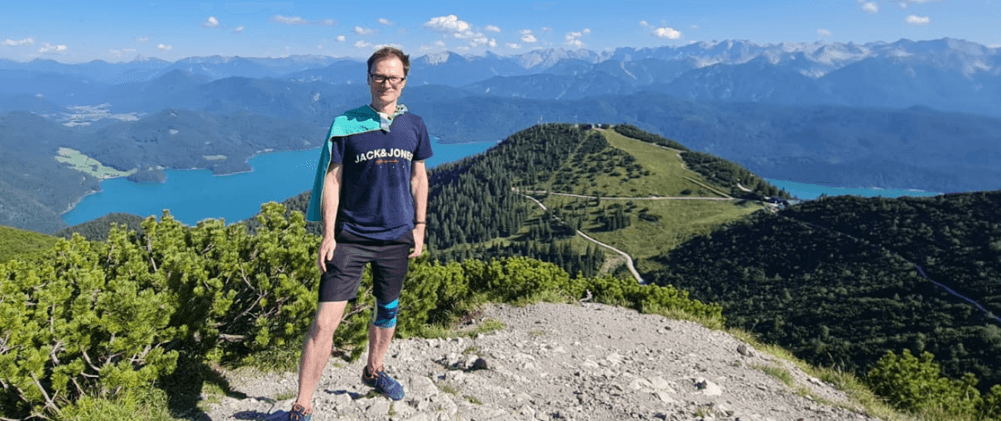 Klaus hiking outdoors